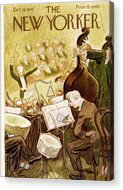Orchestra Performance on New Yorker Cover Acrylic Print