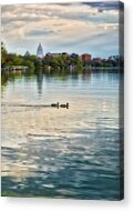 Capitol -madison-wisconsin From Tenney Park Acrylic Print