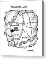 Treasure Map Acrylic Print