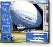 Graf Zeppelin - First Airship Around The World Acrylic Print