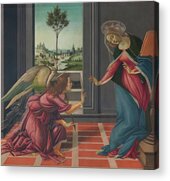 Virgin Mary and Archangel Gabriel Acrylic Print