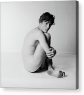 Nude Man Sitting #1 Acrylic Print by Horst P. Horst