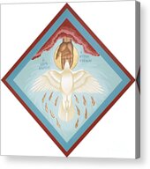 The Holy Spirit as a White Dove Acrylic Print