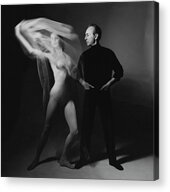 George Balanchine and Suzanne Farrell Performance Acrylic Print by Bert Stern
