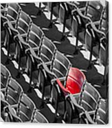 Lone Red Seat in Stadium Acrylic Print