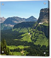 Panoramic View of Glacier National Park Acrylic Print
