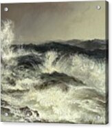 Thomas Moran Wild Sea Foam Spray Acrylic Print