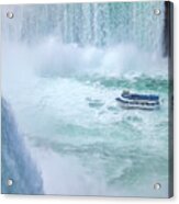 Tour Boat, Niagara Falls, New York Acrylic Print