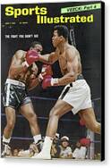 Muhammad Ali Boxing Match on Sports Illustrated Canvas Print