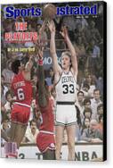 Dr. J vs. Larry Bird Showdown Canvas Print
