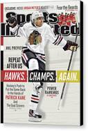 Sports Illustrated Cover Featuring Hockey Player Canvas Print
