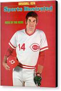 Pete Rose Sports Illustrated Cover 1974 Canvas Print
