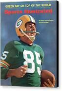 Max McGee Celebrates in Green Bay Victory Canvas Print