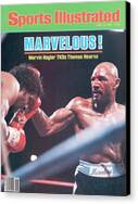 Marvin Hagler vs. Thomas Hearns Fight Canvas Print