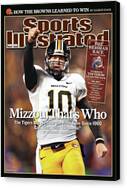 Football Star on Sports Illustrated Cover Canvas Print