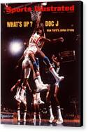 Julius Erving's Iconic Dunk Canvas Print
