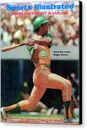 Reggie Jackson in Action Canvas Print