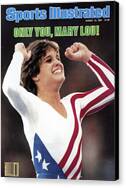 Mary Lou Retton Celebrates Victory Canvas Print