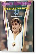 Nadia Comaneci Olympic Triumph Canvas Print