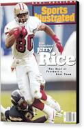 Jerry Rice on Sports Illustrated Cover Canvas Print