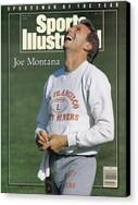 Joe Montana on Sports Illustrated Cover Canvas Print