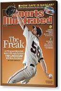 Tim Lincecum Pitches on Sports Illustrated Canvas Print
