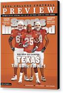 Texas Football Team on Magazine Cover Canvas Print