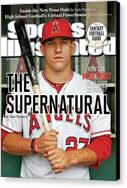 Mike Trout on Sports Illustrated Cover Canvas Print