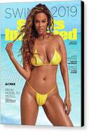 Tyra Banks Sports Illustrated Cover 2019 Canvas Print