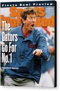 Coach Steve Spurrier Urges His Team Canvas Print