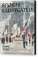 1960 Winter Olympics Opening Ceremony Canvas Print by Sports Illustrated