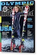 Mikaela Shiffrin on Sports Illustrated Cover Canvas Print