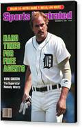 Hard Times For Free Agents Kirk Gibson, The Superstar Sports Illustrated Cover Canvas Print