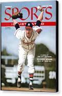 Warren Spahn on 1956 Sports Cover Canvas Print