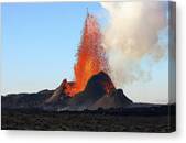 Day Of The Volcano Canvas Print