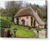 Rose Cottage Cockington Canvas Print