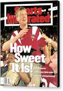 Tom Osborne Celebrates Championship Victory Canvas Print by Sports Illustrated