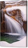 The Basin, Close Up In A Winter Storm Canvas Print