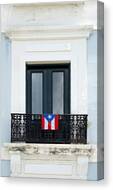 Old San Juan - Window Canvas Print