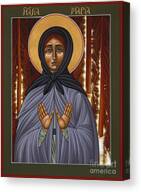 Holy Hermitess Maria Icon Canvas Print