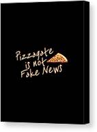 Pizzagate Is Not Fake News Canvas Print