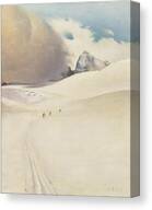 Above The Hallstatt Glacier, Dachstein, Austria By Franz Sedlacek Canvas Print by Franz Sedlacek