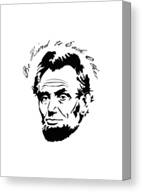 Abraham Lincoln Be Kind To Each Other Canvas Print
