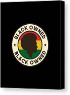 Black Owned Black History Month Canvas Print