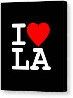 I Love La Los Angeles Canvas Print