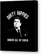 I Smell Hippies Reagan Canvas Print