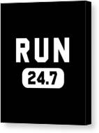 Run 247 Canvas Print