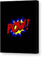 Superhero Pow Canvas Print