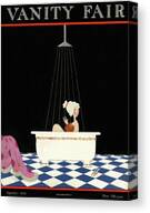 Vanity Fair Bathing Scene Canvas Print
