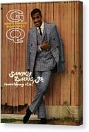 Sammy Davis Jr. on Magazine Cover Canvas Print by Milton Greene